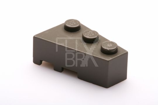 1 x Lego System Dachstein alt-dunkel grau 33° 3 x 2 bedruckt  Schalt Kreis Ziel 