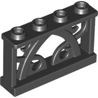 Absperrungen 1 x 4 x 2 in neu hell grau Lego 3 Zäune 