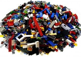 Platten  etc weiß   Sammlung  Konvolut   1 Kilo Lego Basic Steine 
