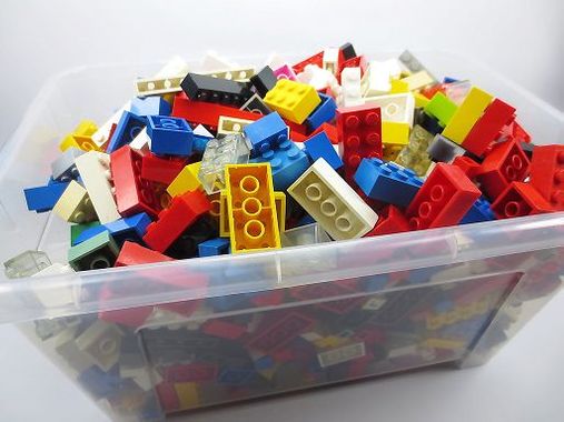 Lego 35x Bauplatten von 4x4 bis 8x8 per Zufall schwarz Kiloware Konvolut Kg Kilo 