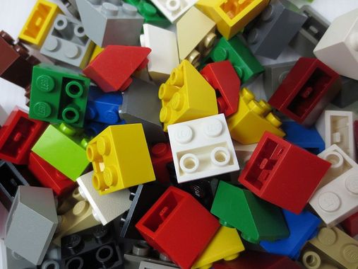 Lego Stein abgerundet 1x4 Weiss 6 Stück 57 