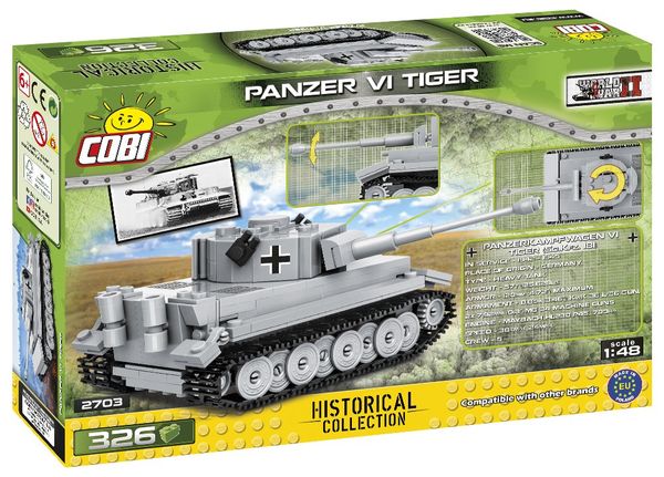Klemmbaustein Set Panzerkampfwagen VI TIGER Neu & Ovp! 326 Teile 