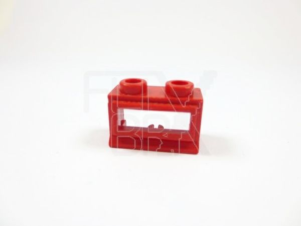 LEGO® - Einzelteil 1x2x1 Fenster classic rot rot | Element-Nr: 27c21 |  Design-Nr: 27-27a-27b