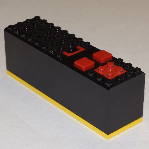 9V Volt Lego Batterie Kasten Block schwarz 