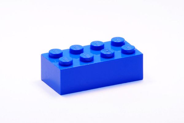 Lego Stein abgerundet 2x4 Dunkelblau 2 Stück 967 