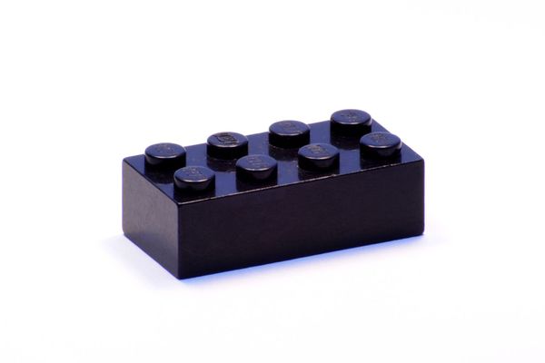 black Nr.8517 Lego 3001 City 12 Steine 2x4  schwarz 