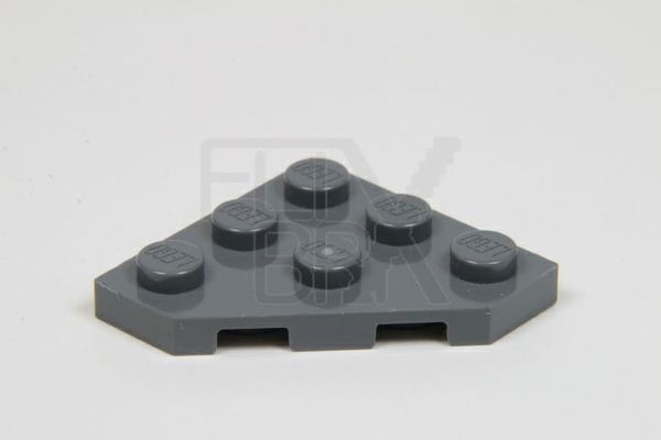 LEGO 4 x Eckplatte  Platte 2450  3x3  Noppen  sandblau 