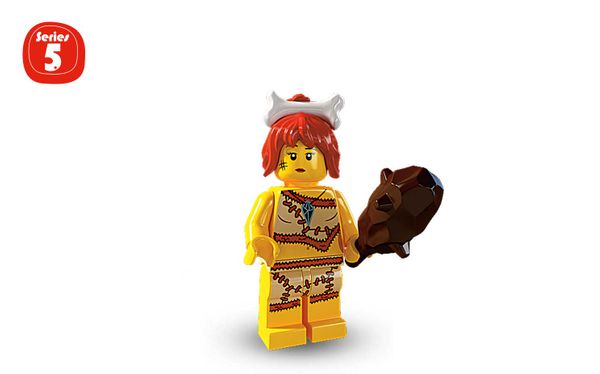 Lego Sammelfigur Serie 5 Nummer 5 Höhlenfrau 