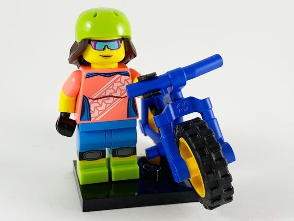 LEGO® - Figur LEGO Minifigur aus Serie 19 Mountain Biker | Element-Nr:  col19-16-col357 | Design-Nr: 71025